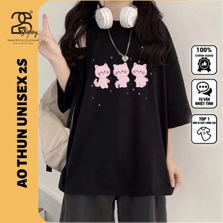Áo Thun Unisex 2S Clothing - DK78 Form Rộng Tay Lỡ, Áo Phông Nam Nữ Freesize