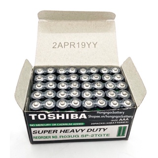 40 viên pin aaa Toshiba 1.5V - dùng cho remote , đồ chơi vv