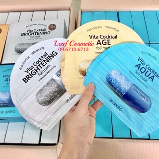 [ Chính Hãng ] Mặt Nạ Dưỡng Da Banobagi Vita Cocktail Foil Mask BNBG (30ml/miếng)