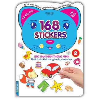 [Mã LIFEMALL995 giảm 10% đơn 99K] Sách.__.168 Stickers Bóc Dán Hình Thông Minh Phát Triển Khả Năng Tư Duy Toán Học 2