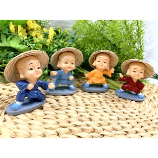 Tượng chú tiểu múa võ nón lá ( Tinh hoa võ cổ truyền dân tộc Việt)