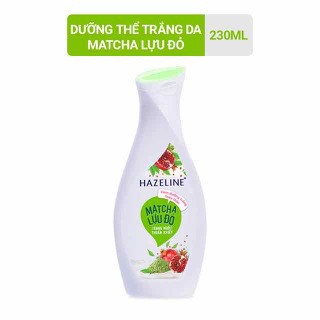 Sữa dưỡng thể sáng da Hazeline Matcha Lựu Đỏ 230ml