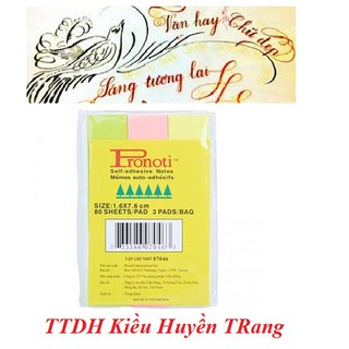Giấy Phân trang nhớ Pronoti 3 màu