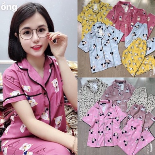 BỘ PIJAMA KATE THÁI TAY NGẮN QUẦN DÀI LOẠI 1