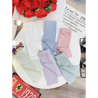 (xả lẻ size) Quần legging lửng thông hơi cho bé