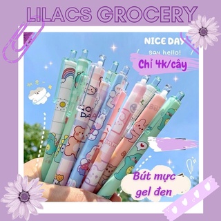 SET 6 Bút Bi Viết Cute Xinh Xắn Đáng Yêu Nhiều Màu Mang Lại May Mắn khi đi thi lilacs grocery