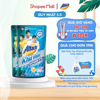 [Mã FMCGKAO4 - 8% đơn 250k] Combo 2 Nước giặt Attack Khử Mùi Extra Sport Bứt Phá túi 1.2kg