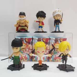 Mô hình các nhân vật trong One Piece 10cm (Luffy, Zoro, Sanji, Law, Râu Trắng và Doflamingo)