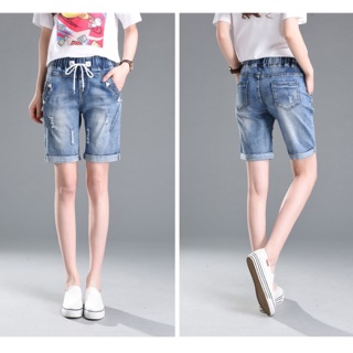 Quần jean big size xanh nhạt lưng thun size lớn 65-95kg