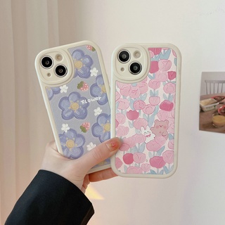 Huawei Y9S Y9 Prime 2019 Nova 7 6 SE 5T 4e Mate 40 30 P40 P30 Pro Lite 5G strawberry flowers tulip bear Leather Shockproof Full camera protector Soft Phone Case Back Cover DY 39