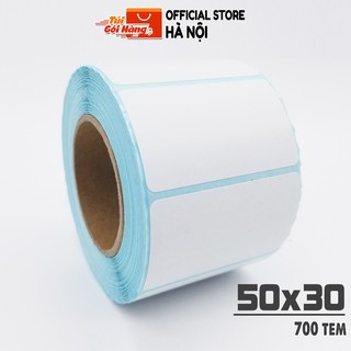Giấy In Mã Vạch TUIGOIHANG Khổ 50x30mm Dạng Cuộn 700 Tem Dành Cho In Barcode, In Tem Vận Chuyển