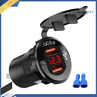 Củ Sạc Trên Xe Hơi Cổng Usb Qc3.0 Sev-12-24V
