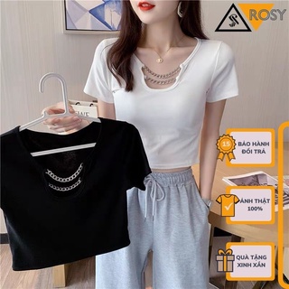 Áo kiểu nữ tay ngắn croptop chất borip cao cấp dành cho nữ siêu cute