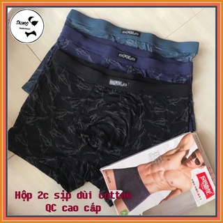 HỘP 2 QUẦN SỊP ĐÙI HOẠ TIẾT HÀNG QCCC. CHẤT COTTON LẠNH THOÁNG MÁT, MỀM MẠI. Ảnh thật. By SUMO Underwear