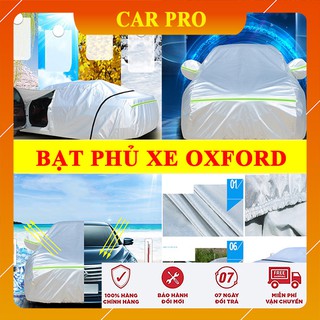 Bạt phủ ô tô Carcare chất liệu vải dù Oxford -Bạt che ô tô 3 lớp chống nắng nóng, mưa, bụi bẩn Car pro