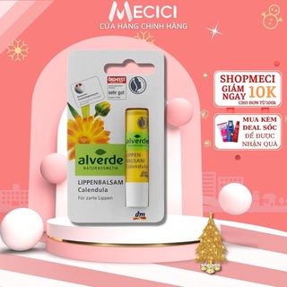 Son dưỡng môi hữu cơ organic Alverde 4,8g mật ong và hoa cúc tự nhiên - hàng chính hãng Đức Shop Mecici