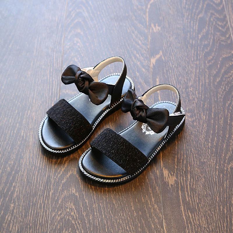 Giày Sandal Đế Bằng Họa Tiết Da Báo Thời Trang Mùa Hè Cho Bé Gái