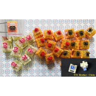 Switch TTC Gold/Silent V2 V3 cho bàn phím cơ (Tactile &amp; Linear)