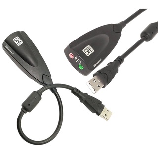 USB Sound card cao cấp 5Hv2 7.1 - Dây chia MIc và Loa từ cổng USB Hàng chính hãng