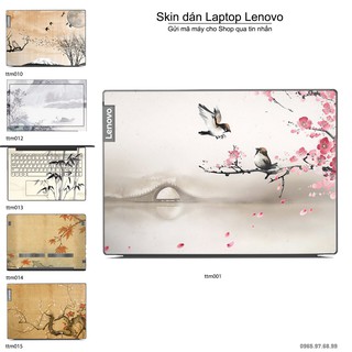 Skin dán Laptop Lenovo in hình Tranh thủy mặc (inbox mã máy cho Shop)