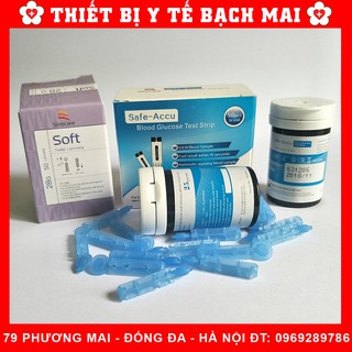 Combo 50 Kim + 50 Que Thử Đường Huyết SINOCARE SAFE - ACCU