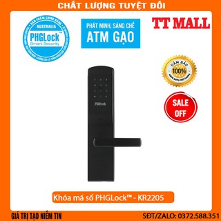 Khoá mã số,thẻ từ cho cửa gỗ PHGLOCK-KR2205 chính hãng,bảo hành 24 tháng .
