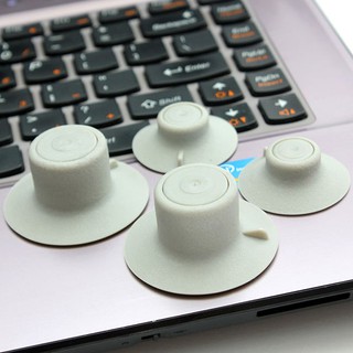 Bộ 4 chân đế tản nhiệt máy tính xách tay laptop silicon nhỏ gọn tiện lợi di chuyển nâng cao máy youngcityshop 30.000