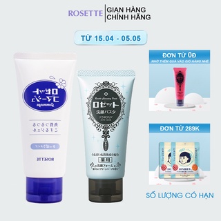 Bộ Sữa Rửa Mặt Làm Giảm Mụn Rosette Pasta Acne Clear 120g và Tẩy Tế Bào Chết Cho Mọi Loại Da Rosette Gommage 180g