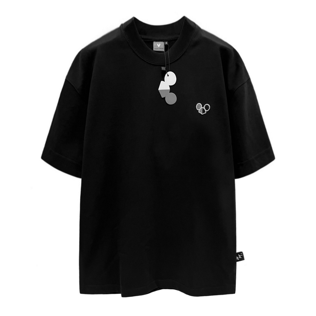 TEE MINI LOGO đen - ÁO THUN basic CHUỘT TRẮNG