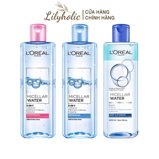 Nước Tẩy Trang Loreal - L'Oreal Paris 3-in-1 Micellar Water 400ml
