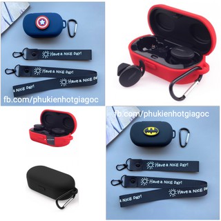 (Có móc đeo) Ốp Silicon chống sốc cao su - ốp bảo vệ tai nghe Bose Sport Earbuds / Bose QuietComfort Earbuds case