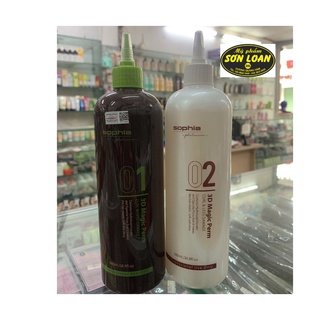 [GIÁ SỐC] CẶP THUỐC UỐN THẦN KỲ 3D MAGIC PERM SOPHIA PLATINUM 500ML X2