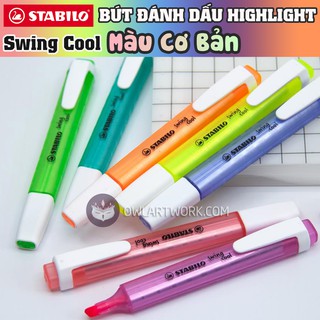 [CHÍNH HÃNG] Bút Dạ Đánh Dấu Stabilo Swing Cool Highlighter - Màu Basic (Made In Germany)
