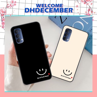 Ốp lưng Oppo RENO 4 in hình nice ,good luck happy ốp xinh viền dẻo đẹp chất