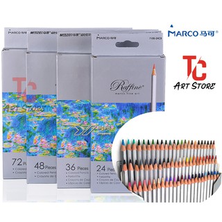 [SIÊU RẺ] Chì Màu Khô MARCO RAFFINE 36 Màu Hộp Giấy - TC ART STORE