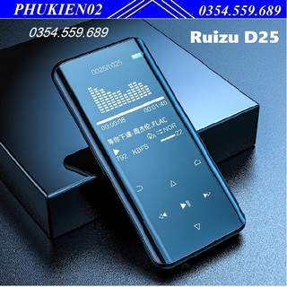 Máy nghe nhạc Ruizu D25 hỗ trợ Bluetooth 5.0 bộ nhớ trong 16G màn hình cong 2.4inch