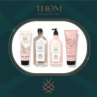 LOVE ROSE VANILLA | BỘ SẢN PHẨM GEL TẮM SỮA DƯỠNG XỊT THƠM GỐI DÒNG THƯ GIÃN BATH &amp;BODY WORKS