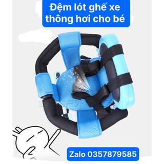 Đệm lót ghế xe máy, xe đẩy trẻ em thông hơi, hỗ trợ bé nhỏ
