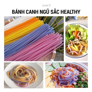 Bánh canh ống ngũ sắc/chùm ngây/khoai lang tím/gạo lứt ăn kiêng (500g)