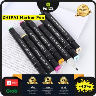 ZHIPAI Bút màu Maker  12/24/36/48/60 color, vẽ anime phong cảnh