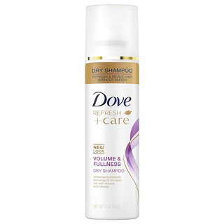 Dầu gội khô dạng xịt Dove Refresh + Care Dry Shampoo Volume &amp; Fullness 141g (Mỹ)
