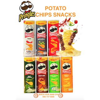 Đủ Vị Khoai Tây Chiên Pringles Hộp 110g (Ăn Vặt Ngon Mê Say Ăn Cực Thích Cực Đã)