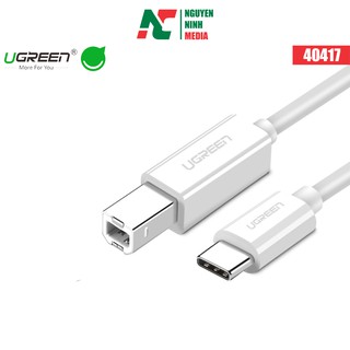 Cáp máy in USB Type C dài 1.5m Ugreen 40417 - Hàng Chính Hãng