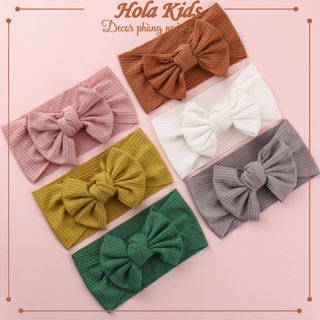 Băng đô, turban nơ đáng yêu cho bé gái, chất cotton mềm mịn HolaKids Decor