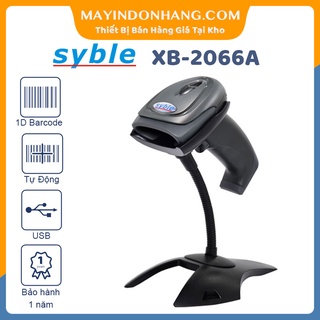 Máy quét mã vạch cầm tay 1D Syble XB2066 1D Laser Có Chân Đế Quét Tự Động