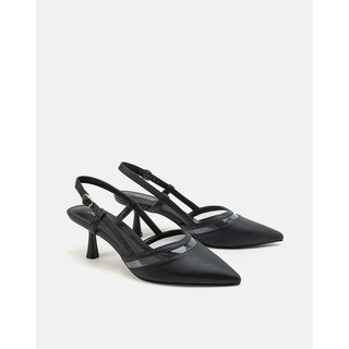 [WABRJN50 - giảm 10% đơn 250K] JUNO - Giày Cao Gót Slingback Mũi Nhọn Gót Thanh - CG07099