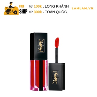 Son Kem YSL Unbox Water Stain #602 - #612 Cam Đỏ Rực Rỡ Tươi Mới