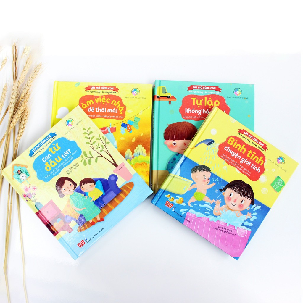 Sách Lật mở cùng con (Trọn bộ 4 cuốn)