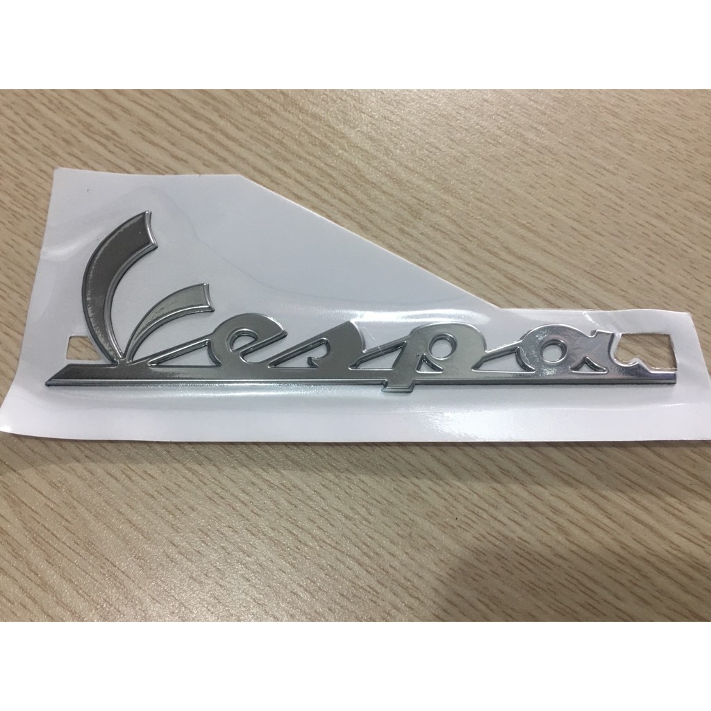 Tem xe Vespa (chữ to)