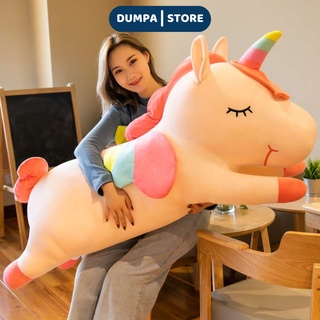 Gấu bông gối ôm ngựa kỳ lân ngựa Pony thú nhồi bông chất liệu mềm mịn DUMPA STORE